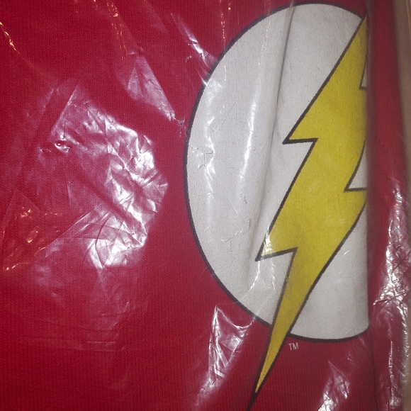 New Graffiti DC Flash Full Zip Red Hoodie Size XL - Picture 2 of 4